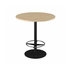 Olg Disc Bar Leaner Black Frame New Oak Ravine Top 900mm Diameter