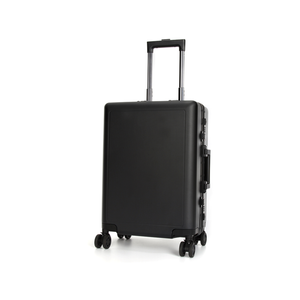Swiss Aluminum Luggage Suitcase HardCase 24" - Black