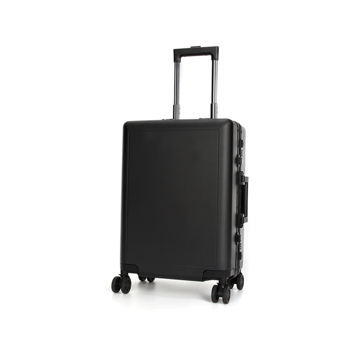 Swiss Aluminum Luggage Suitcase HardCase 24" - Black