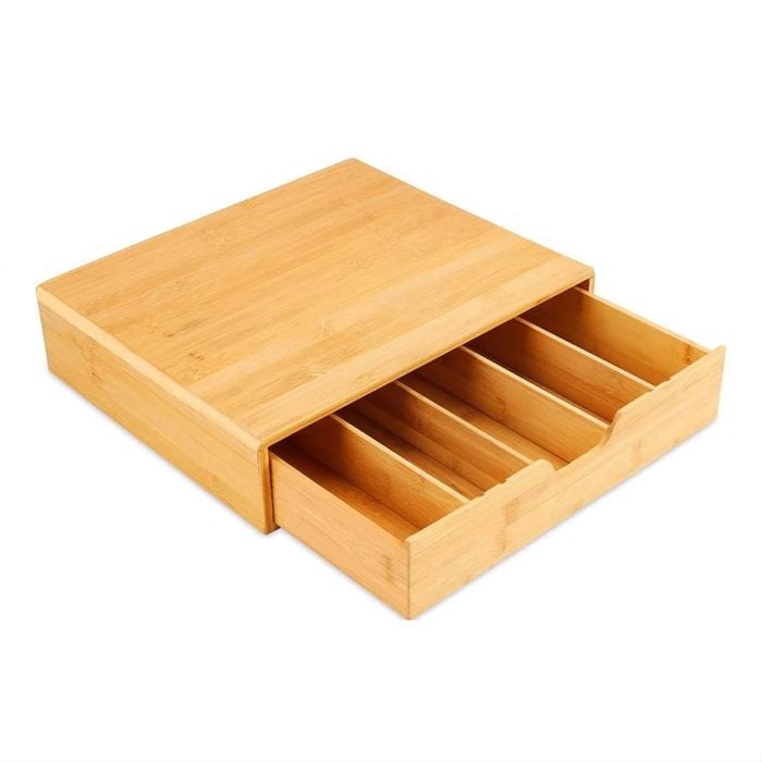 Carla Home Bamboo K-cup Coffee Pod Holder Storage Organizer