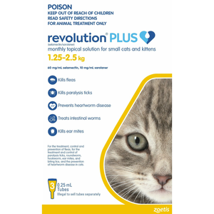Revolution Plus For Cats (1.25-2.5kg) - 3 Pack