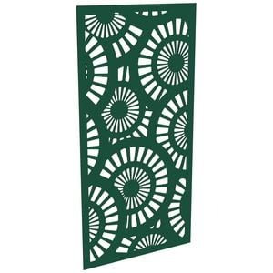 ProtectorAl 300-1200w x 1201-2400h Dark Green/Gloss White Sunburst Unframed Composite Deco Panel
