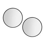 Embellir 70cm Round Wall Mirror Set of 2