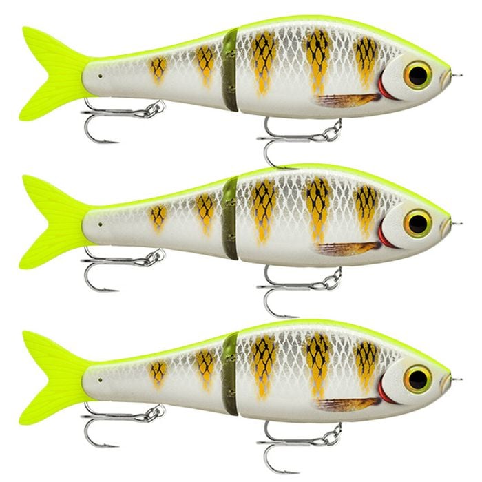 3x Rapala Super Shadow Rap Glide 11cm Jointed Swimbait Lures - Sunny Snow