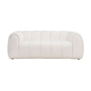 Gabriella 2 Seater Sofa Woven Fabric Boucle White