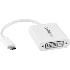 Startech.com Usb C To Dvi Adapter - White - Thunderbolt 3 Compatible