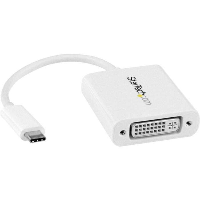 Startech.com Usb C To Dvi Adapter - White - Thunderbolt 3 Compatible
