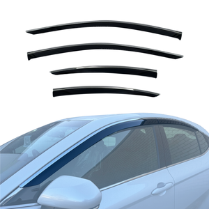 AUSGO Stainless Trim Weather Shields for Toyota Camry 2024-Onwards Weathershields Window Visors Wind Deflectors