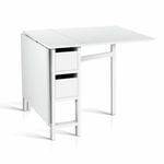 Artiss White Extendable & Folding Dining Table