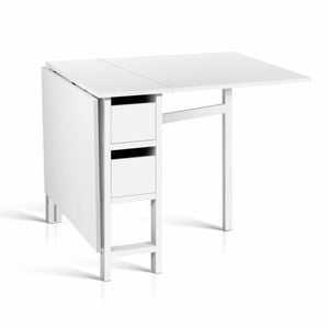 Artiss White Extendable & Folding Dining Table