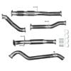 Ignite Exhausts Turbo Back For Toyota Hilux 3l D4d 3" Cat & Hotdog Raw Aluminised Steel