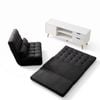 Artiss Sofa Bed Adjustable Floor Chair & Tv Unit 120cm Entertainment Cabinet Set