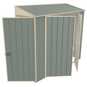 Build-a-Shed 0.8 x 2.3 x 2.0m Skillion Double Hinged Side Door Shed - Green