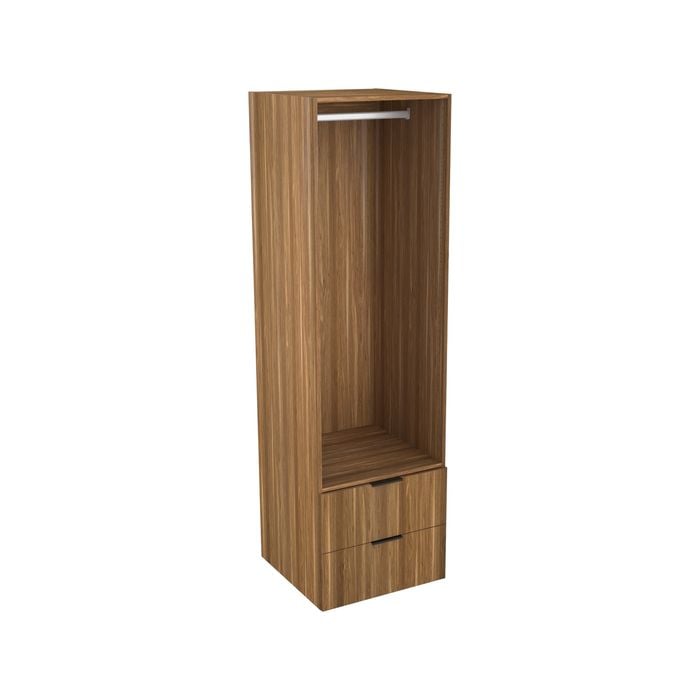 Lugna 2048 x 600 x 580mm Cove Hangrail 2 Drawer Storage Cabinet