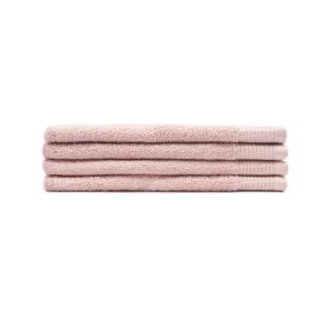4pc Sheraton Luxury Maison Greenwich Hand Towels 40cm x 60cm Cotton Peach