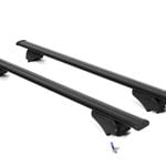 WIZARD Roof Racks Toyota Land Cruiser Prado 5 Dr SUV 1998-2009 / Cross Bars for Raised Rails - Black
