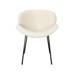 Oikiture Dining Chair Sherpa White