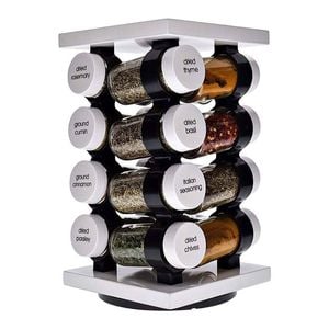 Spice Market Aroma 16 Jar Rotating Spice Rack White Baccarat