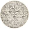 Sol 999 Off White 150x150cm - Small Round Transitional Pet Friendly Indoor Rug