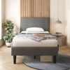 Zinus Single Bed Frame Base Fabric Dark Grey | Perfect For Toddler Kids Bed