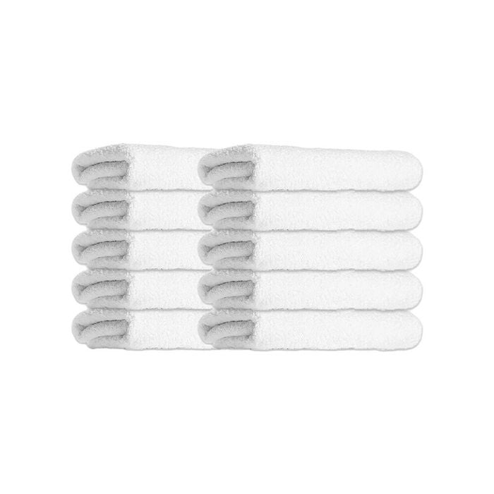 10PK Jason Commercial J-Dry Supreme Bath Mat 50x75cm - White