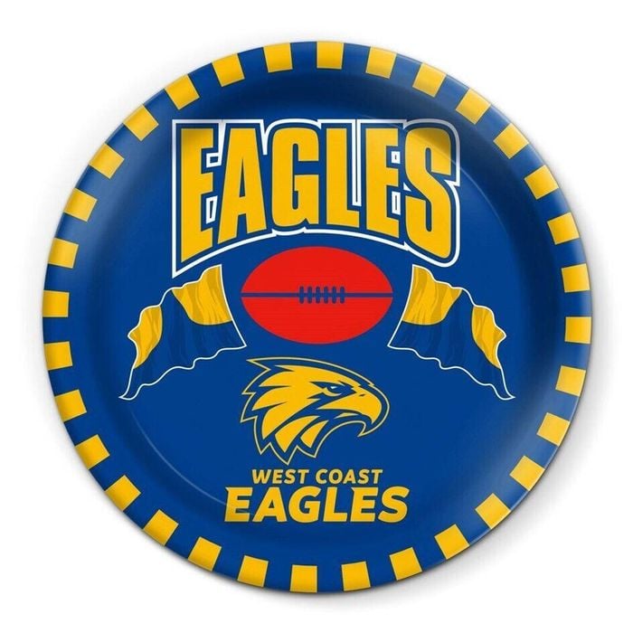 AFL Snack Plate - West Coast Eagles - 20cm diameter - Melamine - Single