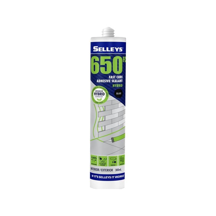 Selleys 300g Black 650FC Adhesive Sealant