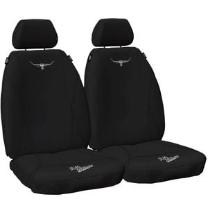 R.m.williams Rmw Longhorns Black Neoprene Front Car Seat Covers Universal Fit