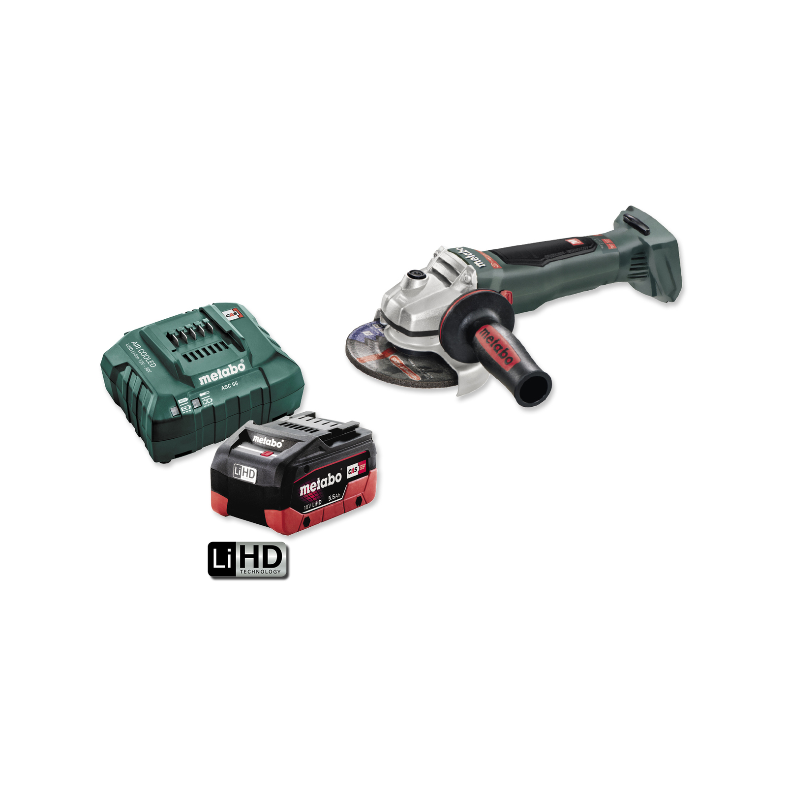 Metabo 18V 1 x 5.5AH Cordless / Brushless Angle Grinder Kit AU61307751 product image
