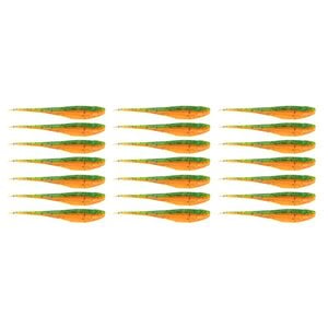 3x 7PK 3.75In Rapala Crush City The Jerk Soft Plastic Minnow Lures - Rockmelon