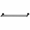 Mondella 620mm Matte Black Resonance Double Towel Rail