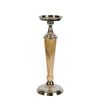 Belle Atlas Aluminium Wooden Candle Stick Holder Small 36.5cm - Natural