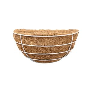 Jack 35cm White Granada Wall Hanging Basket