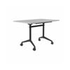 Olg Modulus Flip Table Full Black Frame White Top L1200mm X W750mm