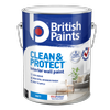 British Paints Black Matt Clean And Protect Interior Paint - 10L