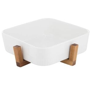 Ladelle Alto Oven To Table 27.5cm Square Rib Dish With Trivet