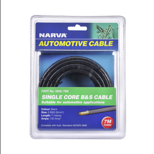 Narva 100A 7m Black Battery And Starter Cable