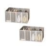 SOGA 2-Tier White Countertop Makeup Storage Organiser