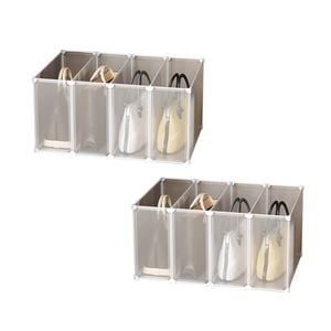 SOGA 2-Tier White Countertop Makeup Storage Organiser