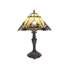 G&g Benita Leadlight Tiffany Table Lamp - Beige