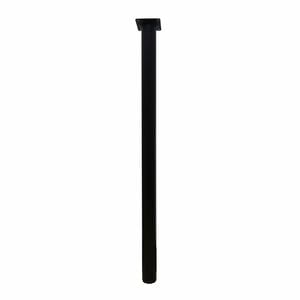Adoored 40 x 710mm Black Metal Round Furniture Leg