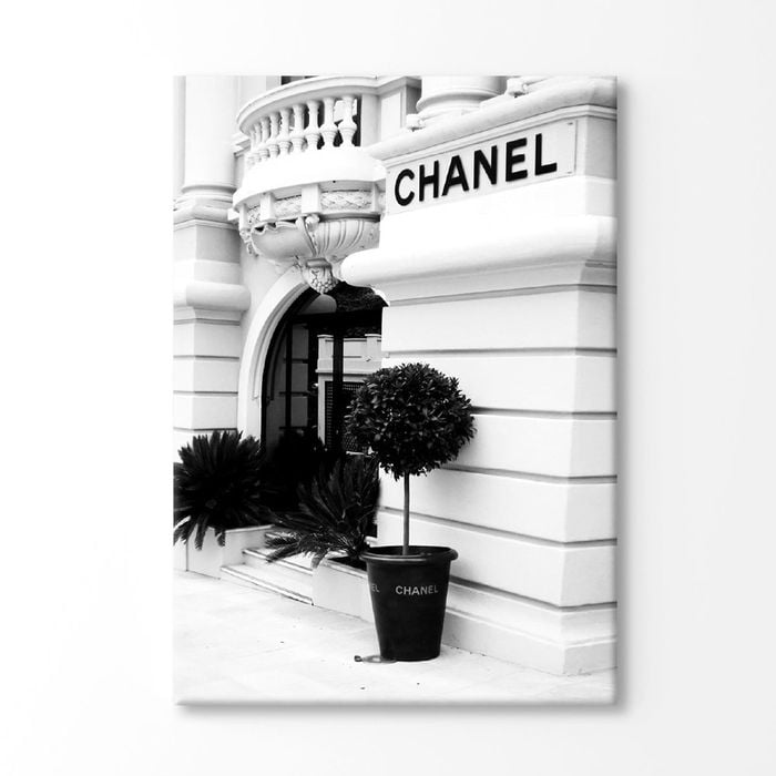 Black and White Luxury Fashion Store Print 100% Australian Made 150x100cm (Stretched Canvas)