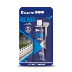 Selleys 75g Clear Glass Silicone Sealant
