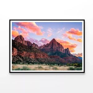 Sunset Zion National Park USA  Print 100% Australian Made 90x60cm  (Poster)