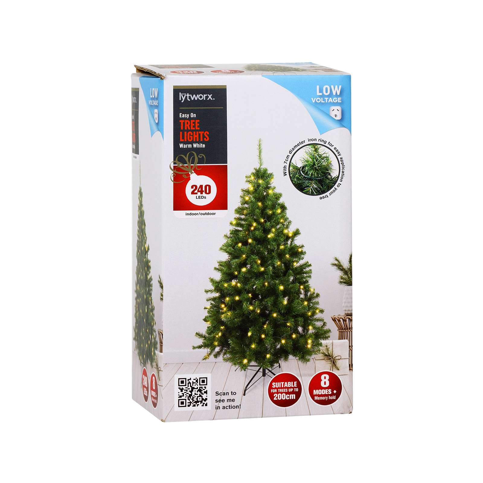 Lytworx 240 LED Warm White Easy On Tree Lights Bunnings Australia