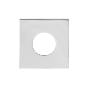 Lockwood Large Chrome Plate Velocity Passage Square Rose Trim