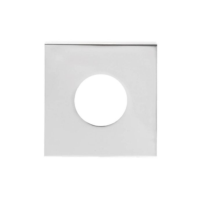 Lockwood Large Chrome Plate Velocity Passage Square Rose Trim
