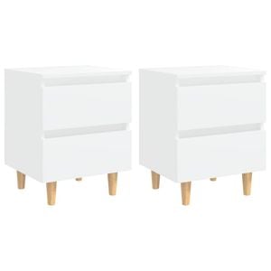 vidaXL 2x Bed Cabinets - 40x35x50cm Side Table