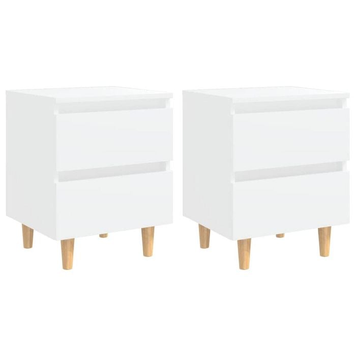 vidaXL 2x Bed Cabinets - 40x35x50cm Side Table