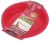 Daily Bake Steel Reinforced Round Silicone Cake Pan 23cm Diameter Red